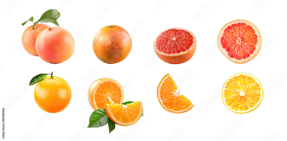 Set of grapefruit png images. Concept template of isolated fruit, juicy fruit, advertising of juices, menus and stores background. Set of grapefruit png images. Concept template of isolated fruit, juicy fruit, advertising of juices, menus and stores background.