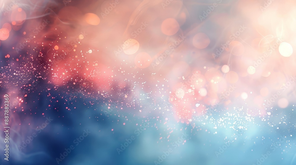 Blurred blue and white hues with subtle red accents light sparkles contemplative wallpaper Blurred blue and white hues with subtle red accents light sparkles contemplative wallpaper