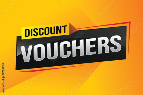 discount voucher vouchers special offer poster banner graphic design icon logo sign symbol social media website coupon advertising store shop online, website, landing page

