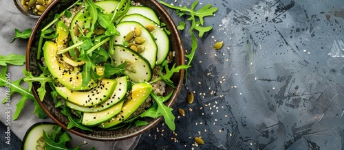 Healthy quinoa salad with a...