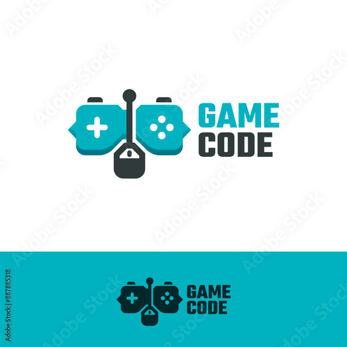 game code logo vector