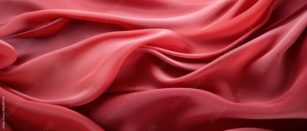 Obraz premium Silk Material Structure Background - Generative AI