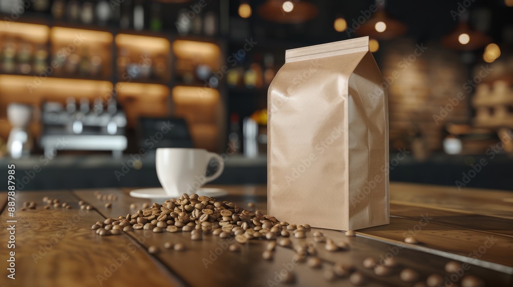 Coffee product packaging mockup design Coffee product packaging mockup design