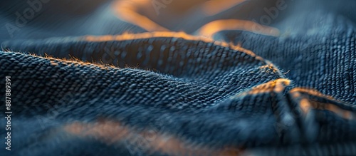 Detailed close up of denim ...