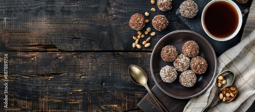 Top down view of nut balls ...