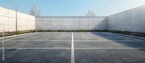 Outdoor car parking area wi...