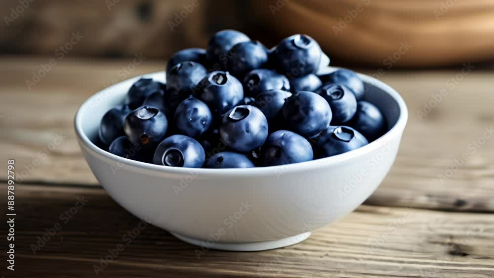 Fresh blueberries in a bowl ready for a healthy snack or recipe Fresh blueberries in a bowl ready for a healthy snack or recipe