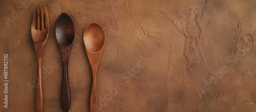 Wooden spoon and fork place...