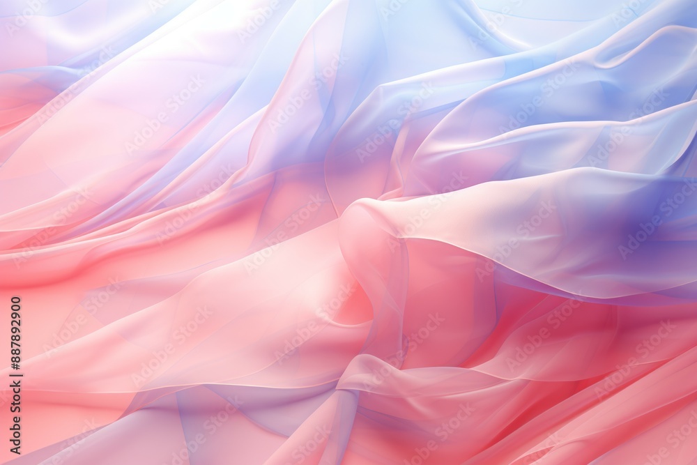 Obraz premium Chiffon Material Structure Background - Generative AI