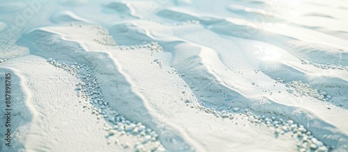Soft focus on white sand cr...