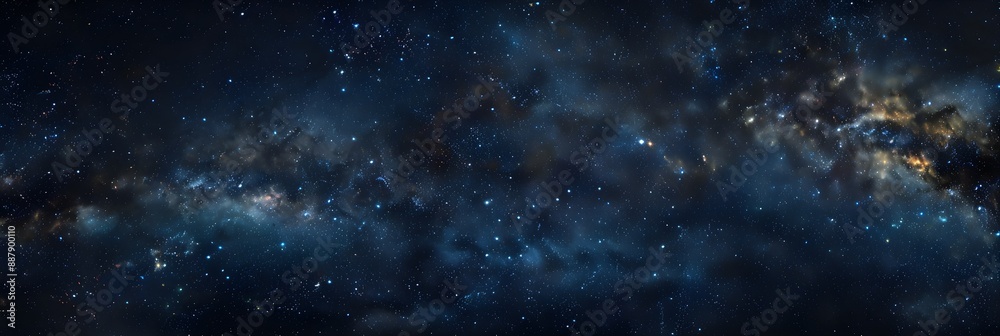 Fototapeta premium Perfect starry night sky background