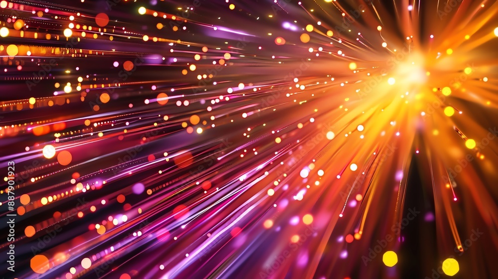 Obraz premium futuristic light track background