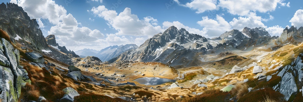 Obraz premium mountain landscape. view of a mountain 