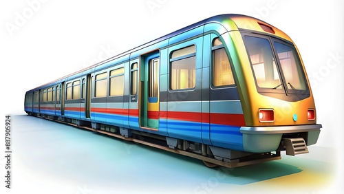 Illustration of high speed train