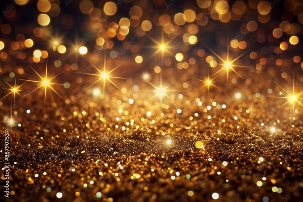 Luxurious dark shiny golden glitter background with intricate sparkles and abstract shapes, perfect for designs requiring elegance and sophistication. Luxurious dark shiny golden glitter background with intricate sparkles and abstract shapes, perfect for designs requiring elegance and sophistication.