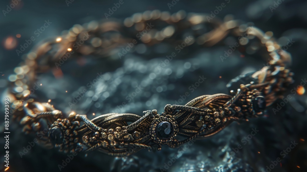 high-resolution, ultra-realistic, 4K, cinematic image of a braclet high-resolution, ultra-realistic, 4K, cinematic image of a braclet