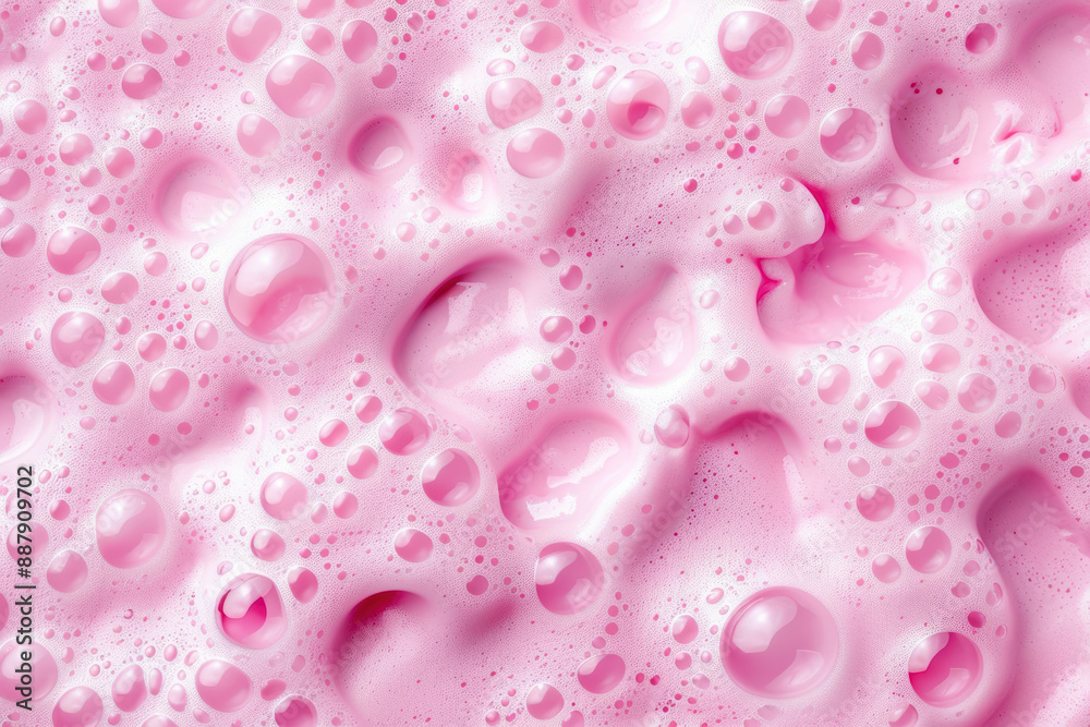 Close-up of pink bubbly soap texture, showcasing frothy surface with numerous bubbles. Perfect for backgrounds, beauty, skincare, or calming themes. Close-up of pink bubbly soap texture, showcasing frothy surface with numerous bubbles. Perfect for backgrounds, beauty, skincare, or calming themes.