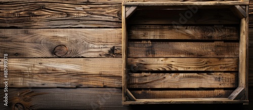 Wooden background with an e...