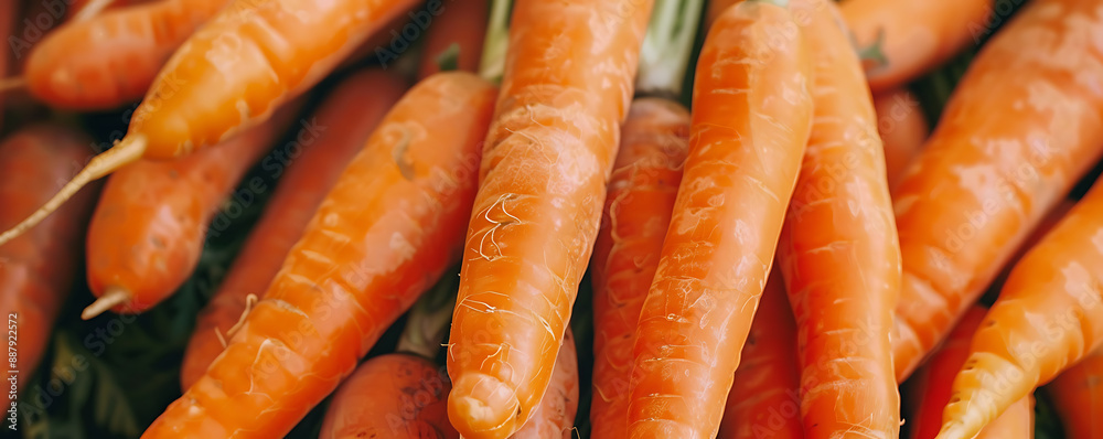 Close up orange Fresh vegetable juicy carrots background Close up orange Fresh vegetable juicy carrots background