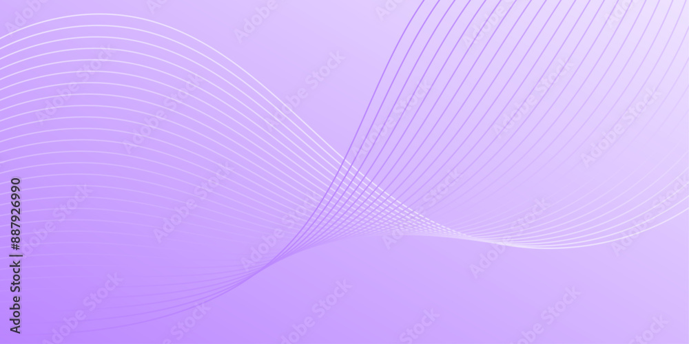 Abstract background with lines and waves. Medium banner size. Element for design. Vector background for brochure, booklet, flyer, poster. Purple gradient. Summer Abstract background with lines and waves. Medium banner size. Element for design. Vector background for brochure, booklet, flyer, poster. Purple gradient. Summer