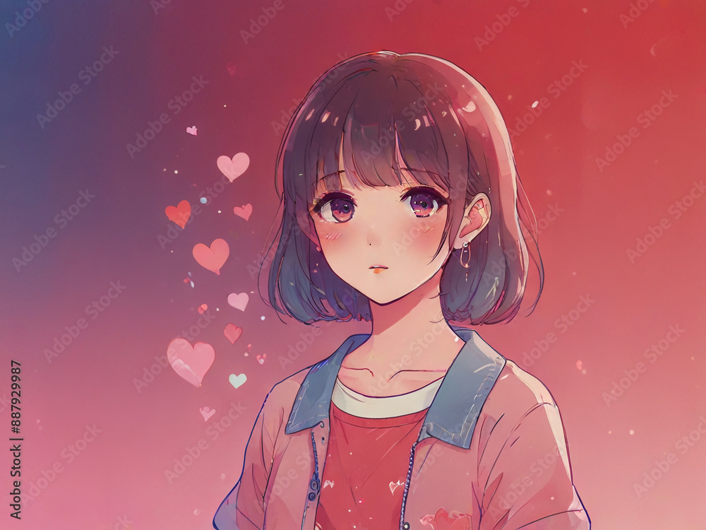red gradient background with patterns, lines and hearts, Valentine's day,AI generated red gradient background with patterns, lines and hearts, Valentine's day,AI generated