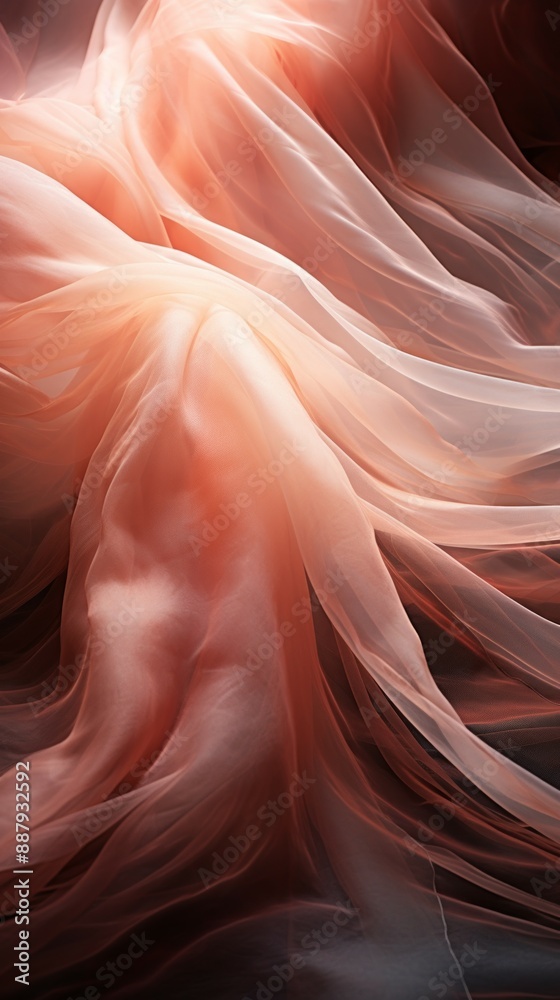 Tulle Material Structure Background - Generative AI Tulle Material Structure Background - Generative AI