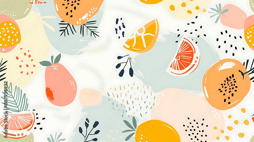 Colorful and Joyful Cartoon Faces Pattern Colorful and Joyful Cartoon Faces Pattern