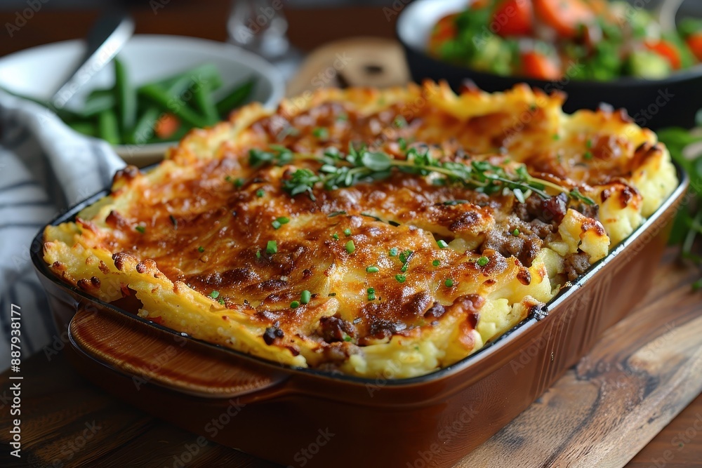 Hachis Parmentier A comforting dish of Hachis Parmentier French Shepherd's Pie with a golden mashed potato crust and savory beef filling. Hachis Parmentier A comforting dish of Hachis Parmentier French Shepherd's Pie with a golden mashed potato crust and savory beef filling.