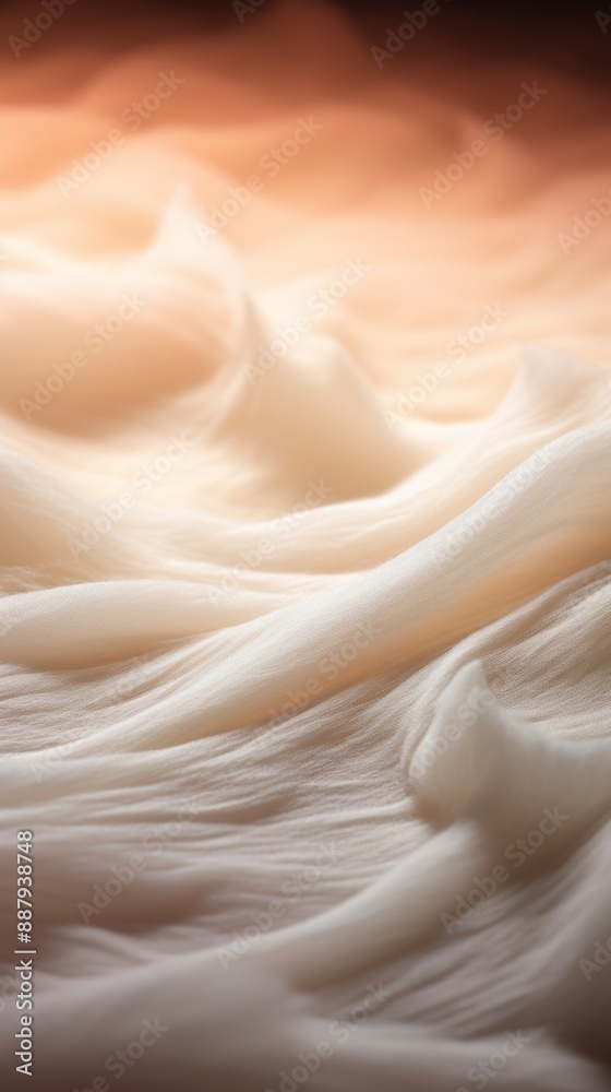 Fleece Material Structure Background - Generative AI