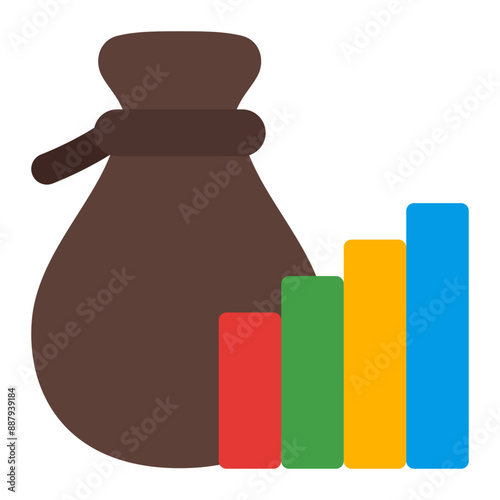 Investment filled line icon