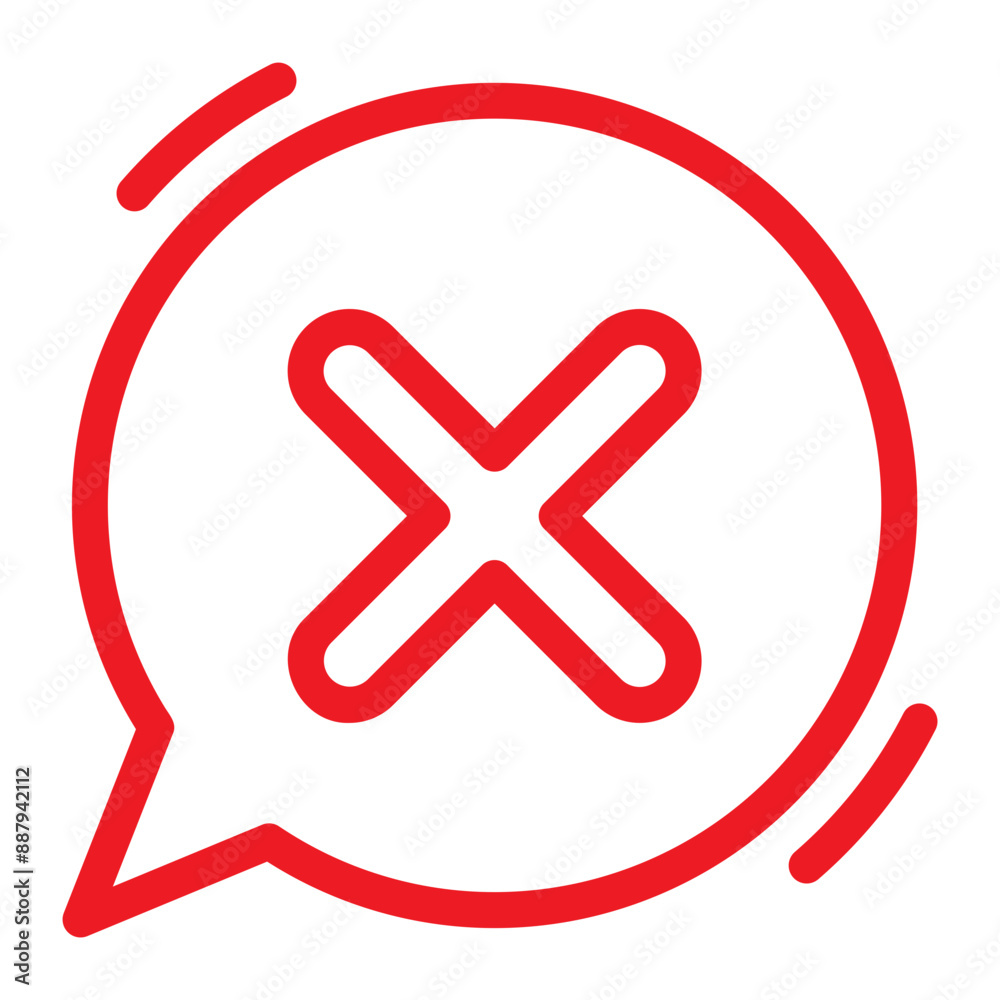 Obraz premium cross mark