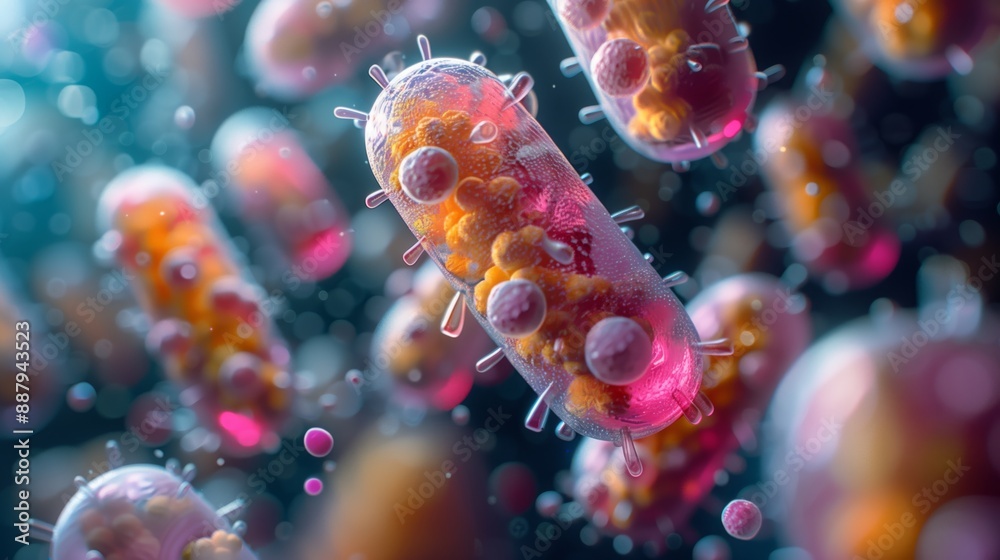 A close-up image depicting microorganisms, highlighting their potential for developing novel degradation technologies. A close-up image depicting microorganisms, highlighting their potential for developing novel degradation technologies.