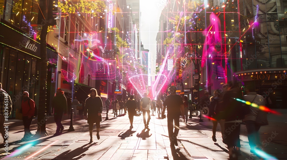 Fototapeta premium VR technology background