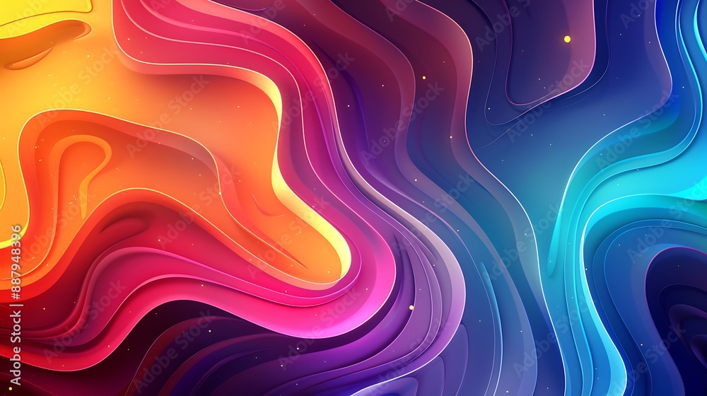Fototapeta premium Abstract Colorful Swirls Background