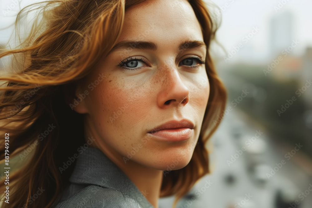 Young business woman set against an urban background. Natural beauty, lifestyles and business. Young business woman set against an urban background. Natural beauty, lifestyles and business.