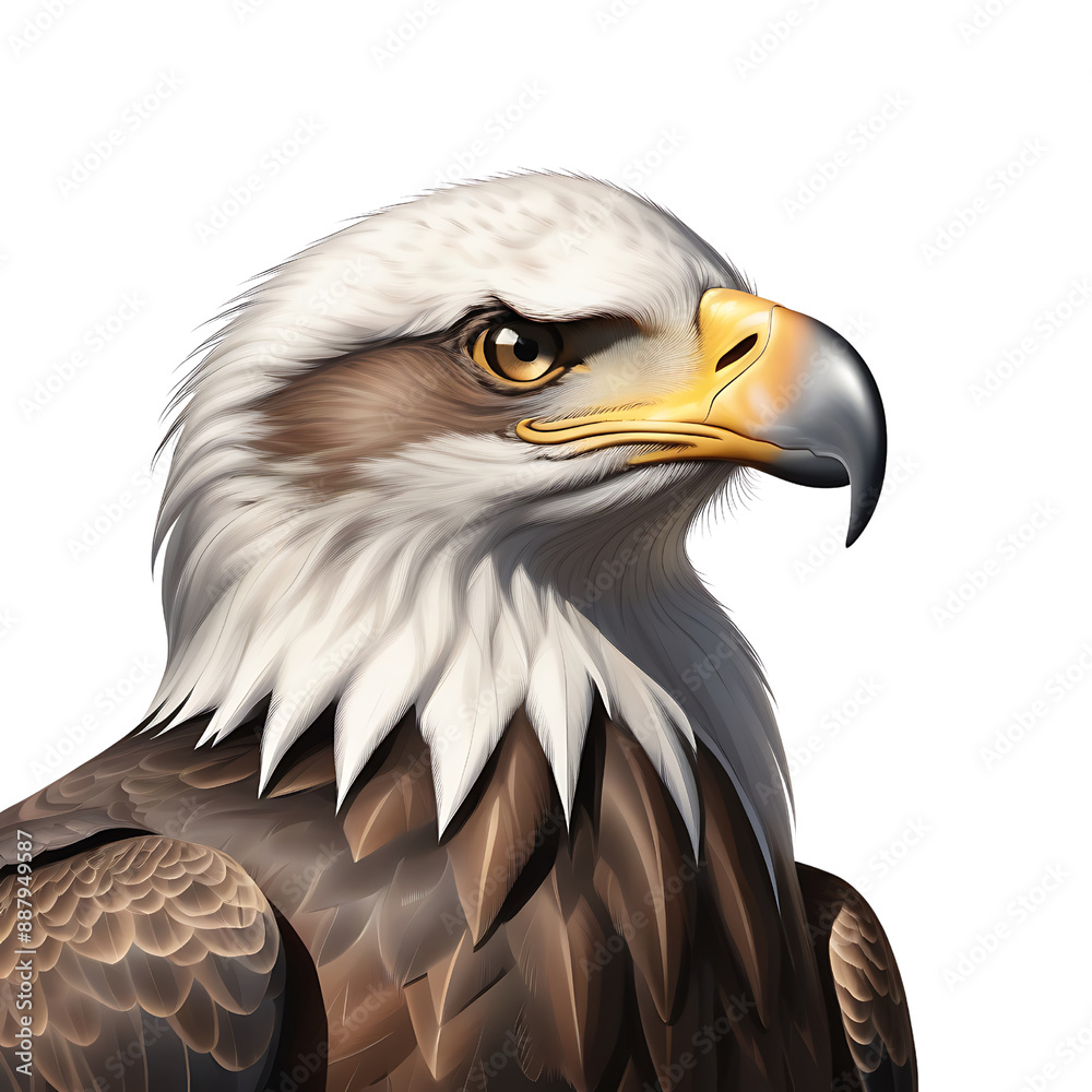 Obraz premium Eagle Isolated on Transparent Background 
