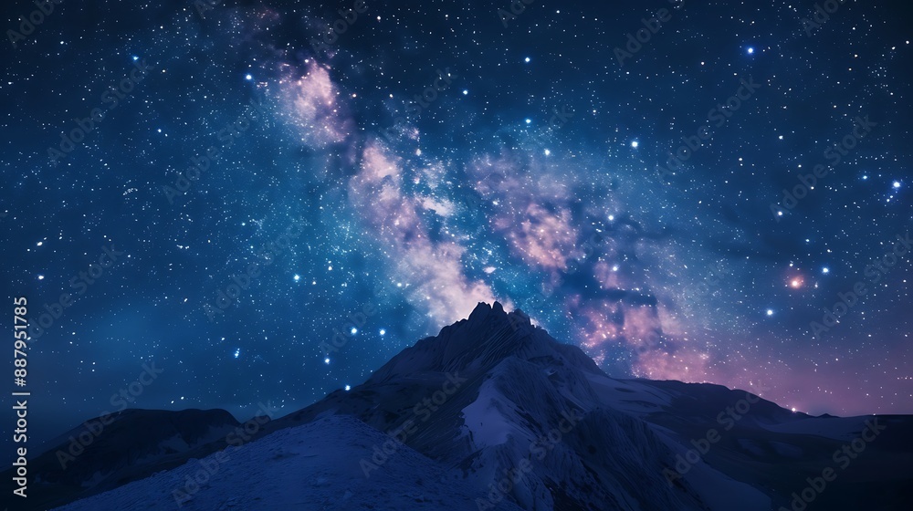Milky Way Above Rocky Mountain Peak Milky Way Above Rocky Mountain Peak
