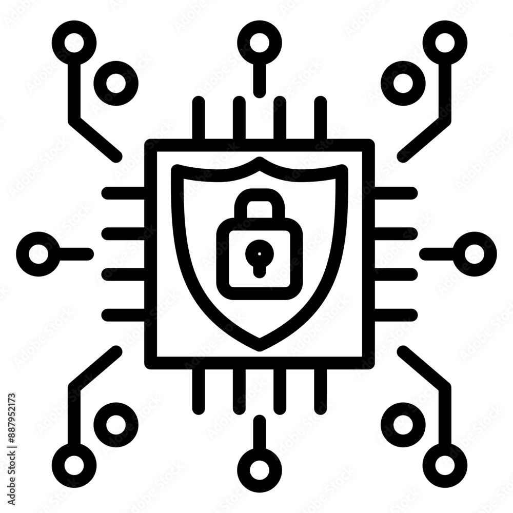 Cybersecurity Icon Cybersecurity Icon
