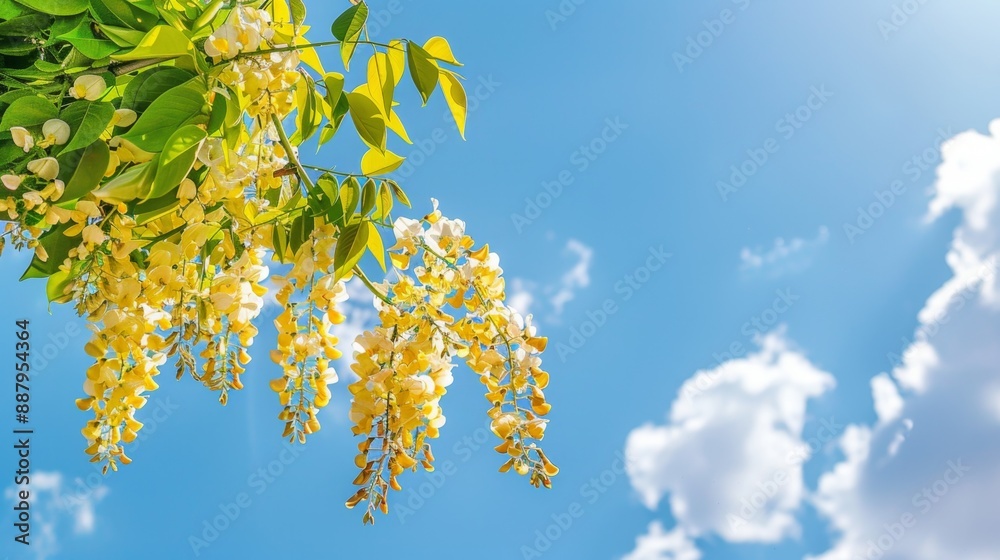 Yellow Flowers and Blue Sky. Yellow Flowers and Blue Sky.