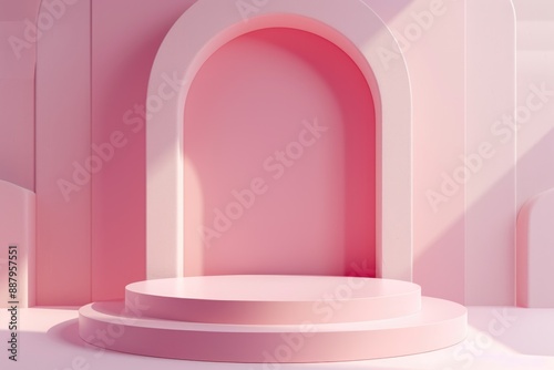 free trendy product stage background © art