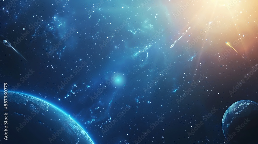 Obraz premium Cosmic Nebula - A Celestial Tapestry