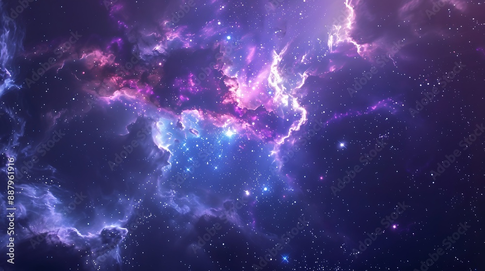Cosmic Nebula with Stars Cosmic Nebula with Stars