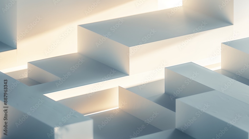 A volumetric depiction of an abstract cityscape, with towering structures and winding pathways, highlighted by dramatic lighting and shadow play A volumetric depiction of an abstract cityscape, with towering structures and winding pathways, highlighted by dramatic lighting and shadow play