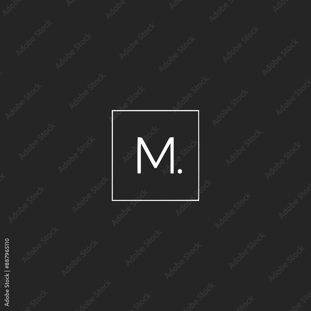 simple elegant letter M logo vector illustration template design simple elegant letter M logo vector illustration template design