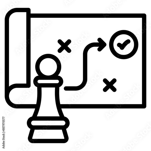 Strategy Icon For Design Element