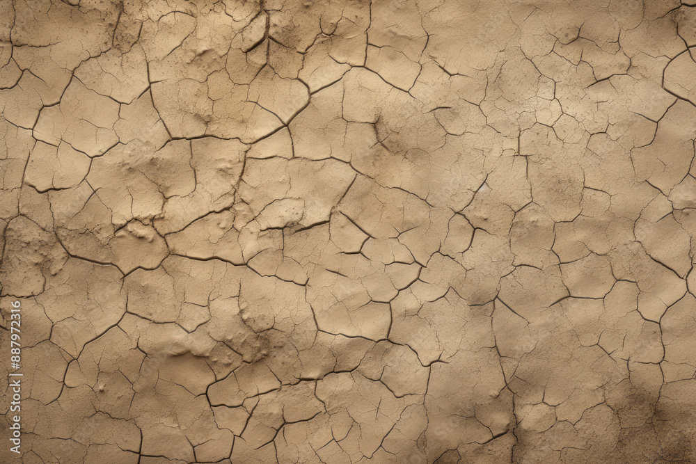 Processed collage of dry cracked earth surface texture. Background for banner, backdrop or texture