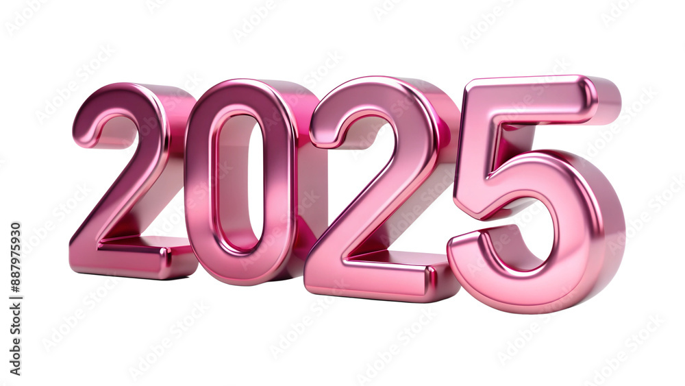 2025 New Year Celebration: Shiny 3D Numbers on a Transparent Background. 2025 New Year Celebration: Shiny 3D Numbers on a Transparent Background.