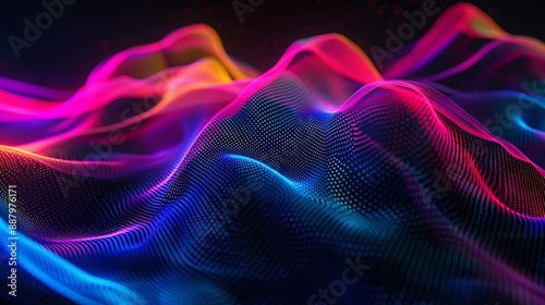 Abstract Colorful Waves