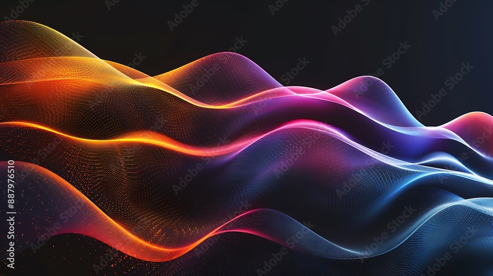 Obraz premium Abstract Colorful Waves