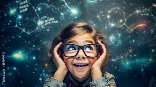 A young learner expressing creativity on a blackboard, turning ideas into visual masterpieces